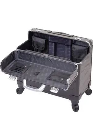 Alumaxx Aktentasche Pilotenkoffer Pandora 470x360x250mm Aluminium schwarz. schwarz