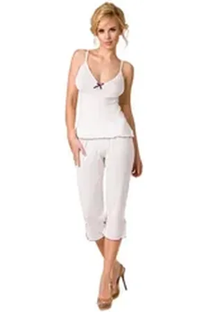 Passion Fusion Negligé - ecru Pyjama PY016 - (XL,XXL) bunt XXL