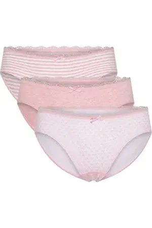 COMAZO Slip Mädchen Slip 2719 (Packung, 3-St) gerundeter Beinausschnitt rosa 128