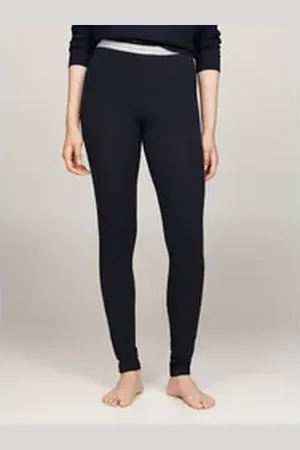 Tommy Hilfiger Underwear Leggings LEGGING mit Logo-Schriftzug blau XL (42/44)