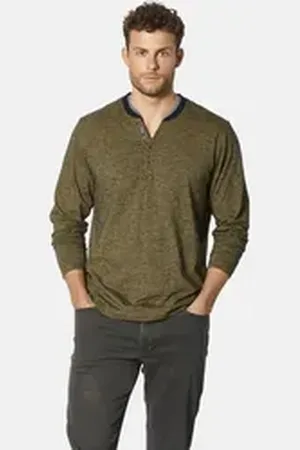 BABISTA Langarmshirt OLINDONI mit Henley-Ausschnitt gelb M (48/50)