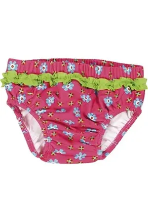 Playshoes Badehose UV-Schutz Windelhose Blumen rosa 74/80 - ca. 9-12 Monate