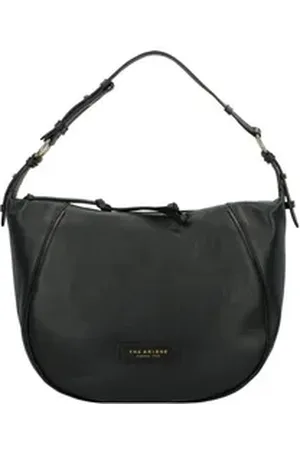 The Bridge Schultertasche Domitilla, Leder schwarz