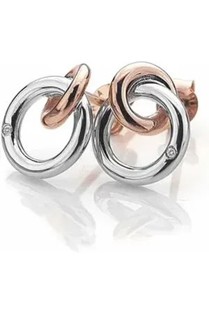 Diamond Paar Ohrstecker Stud earrings Eternity Interlocking DE309