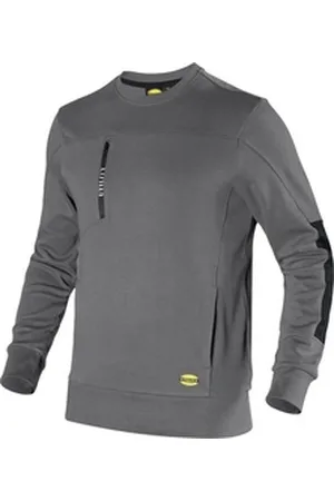Diadora Utility Rundhalspullover Sweatshirt Crew Litework grau S