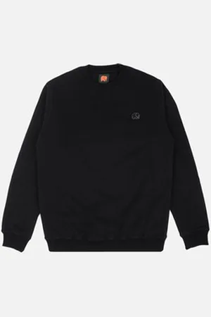 TRENDSPLANT Rundhalspullover Organic Essential Sweater Black schwarz XXL
