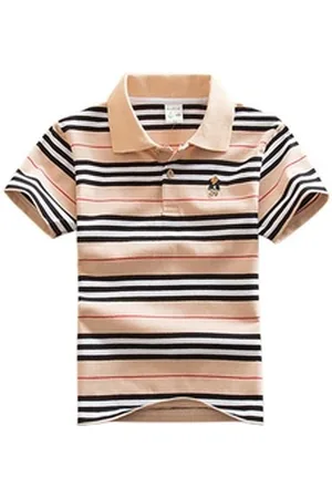 DEBAIJIA Poloshirt Jungen Poloshirt Kinder Oberteile T Shirts 1-12T Baumwolle Sommer weiß 130