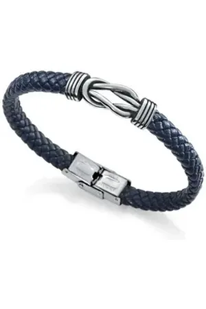 Viceroy Armband Men ́s leather bracelet with steel ornament Beat 1304P01013