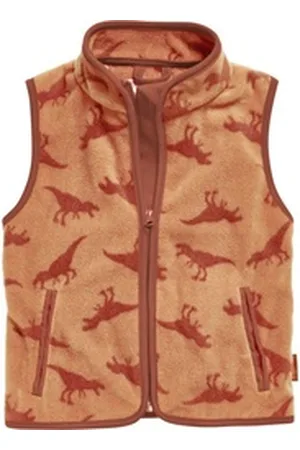 Playshoes Softshellweste Fleece-Weste Dinos orange 152 - ca. 12 Jahre