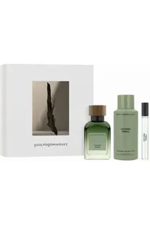 Adolfo Dominguez Duft-Set Vetiver Terra Eau De Perfume Spray 120ml Set 3 Artikel