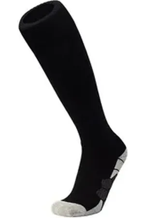DEBAIJIA Fußball Stutzenstrümpfe Unisex Fußballsocken Sportsocken Knie Lang Atmungsaktiv schwarz M(EU 35-39)