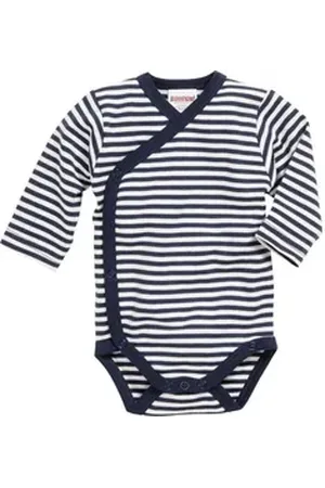 Schnizler Wickelbody Wickel-Body 1/1-Arm 2er Pack Wal blau 44 - ca. 0-3 Monate