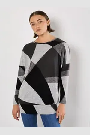 Apricot Langarmshirt grau S (36)