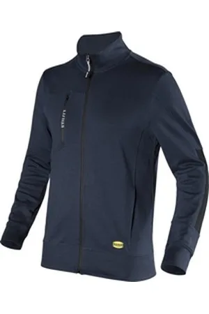 Diadora Utility Rundhalspullover Sweatshirt Zip Litework blau L