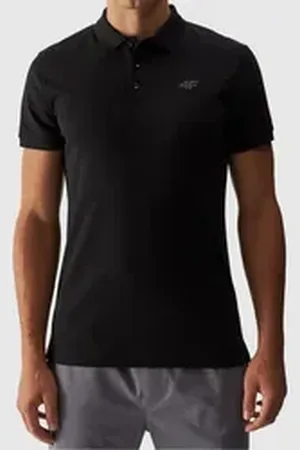 4F Poloshirt schwarz L