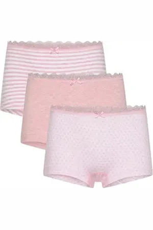 COMAZO Slip Mädchen Hipster 2719 (Packung, 3-St) gerader Beinausschnitt rosa 128