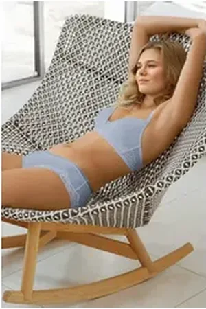 Nina Von C. Bügelloser BH Soft-BH, ROMANCE, ohne Bügel blau 75
