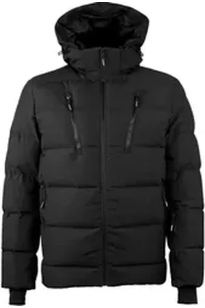 Guggen Mountain Winterjacke Herren Warme Steppjacke Jacke WH10 Sport Winterjacke Herrenjacke ist warm gefüttert schwarz 4XL
