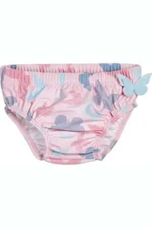 Playshoes Badehose UV-Schutz Windelhose Schmetterlinge rosa 74/80 - ca. 9-12 Monate