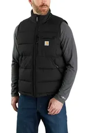 Carhartt Steppweste Herren Winterweste Loose Fit Midweight schwarz 2XL