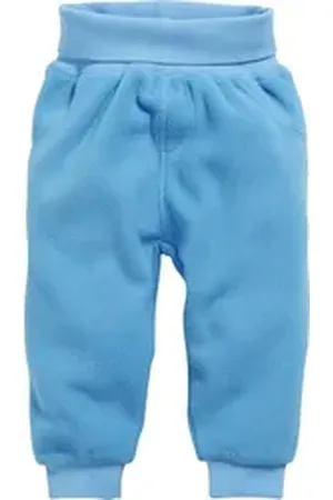 Schnizler Pumphose Pumphose Fleece uni mit Strickbund blau 68 - ca. 6 Monate