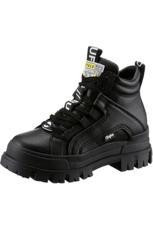 Buffalo ASPHA NC Schnürboots mit weicher Schaftrandpolsterung schwarz 39 EU
