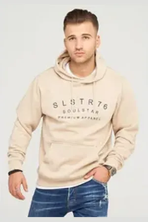 Soul Star Kapuzensweatshirt NIZZA im schlichten Basic-Look beige S