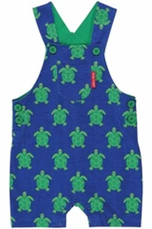 Toby Tiger Latzhose Latzhose mit Schildkröten Print blau 98