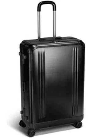 ZERO halliburton Hartschalen-Trolley Pursuit Aluminium, 4 Rollen, Aluminium schwarz