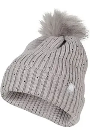 1. FC Köln Beanie Strickbeanie Strass mit Bommel grau