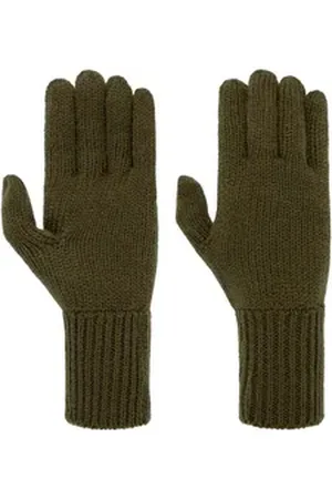 Seeberger Strickhandschuhe (1-St) Strickhandschuhe grün