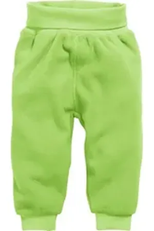 Schnizler Pumphose Pumphose Fleece uni mit Strickbund grün 92 - ca. 2 Jahre