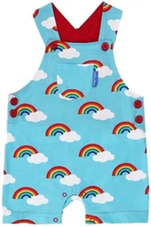Toby Tiger Latzhose Latzhose mit Regenbogen Print blau 104
