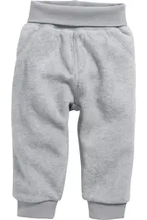 Schnizler Pumphose Pumphose Fleece uni mit Strickbund grau 74 - ca. 9 Monate