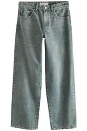 Next Weite Jeans Baggy Jeans mit weitem Bein - Kurzgröße (1-tlg) grün 16 (GB: 4 Petite)