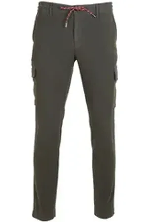 Alberto Chinohose Herren Cargohose John - olive 34/32 (1-tlg) grün 34/32