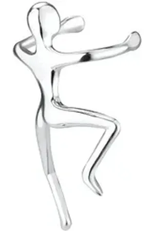 ALEXANDER YORK Ohrklemme LITTLE MAN, 925 Sterling Silber silberfarben