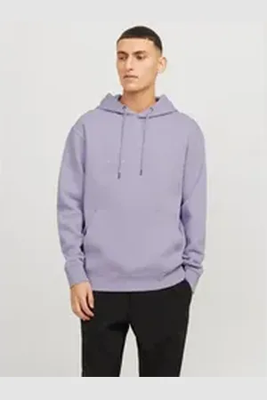 JACK & JONES Kapuzensweatshirt JJESTAR JJ SWEAT HOOD NOOS mit Logo Print im 3D Look lila L