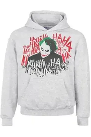 Batman Hoodie hahahaha Hoodie Sweatshirt mit Kapuze grau 152