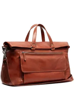 Chesterfield Reisetasche Travelbag, aus echtem Leder braun