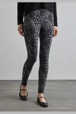 Street one Leggings aus Baumwolle mit Stretchanteil grau 44