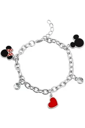 Disney Jewelry Armband Armband Mickey & Minnie Maus (Set) weiß