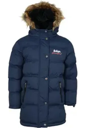 Lee Parka Kinder Jungen Winterjacke Jacke mit Kapuze Gr. 104 bis 164 blau 104
