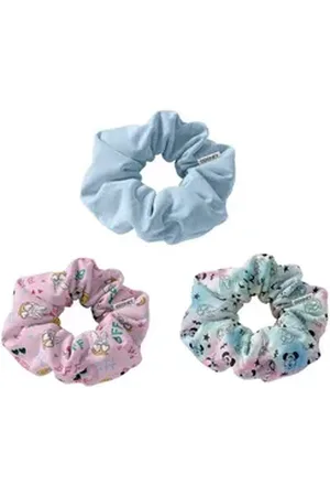 Disney Haargummi Kinder Haar Scrunchies 3 Stück Minnie, Set weiß