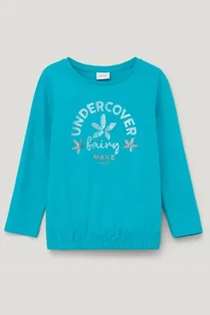 QS by s.Oliver Langarmshirt Longsleeve mit Effektprint 92/98