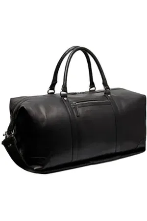 Chesterfield Reisetasche Travelbag, aus echtem Leder schwarz
