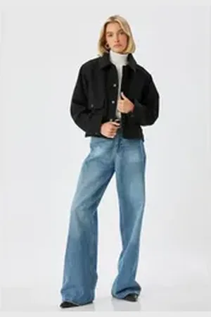 Koton Bomberjacke Relax Klassisch schwarz 42