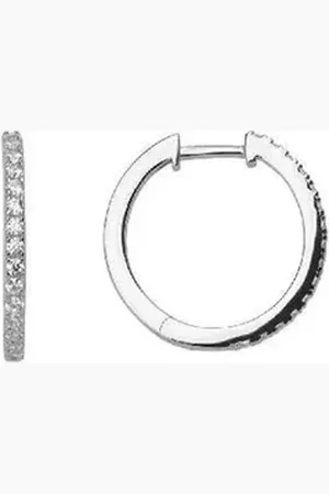 Xenox Paar Creolen Creolen Damen "Modern Classic Basic" Silber mit Zirkonia