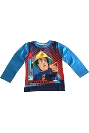 Feuerwehrmann SAM Langarmshirt hellblau 116