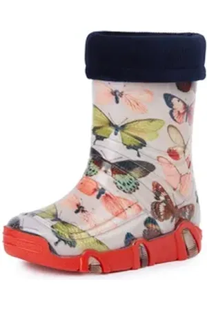Ladeheid Kinder Gummistiefel gefüttert Swk Gummistiefel bunt 27-28 EU